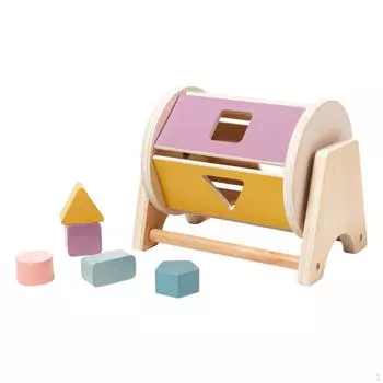 Игрушка-барабанчик обучающая детская деревянная погремушка по системе Монтсори