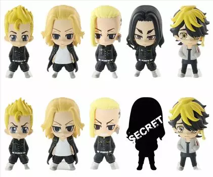 Игрушка бренда FunnyKnights Tokyo Revengers Мини фигурки 1-е издание 10 штук КОРОБКА