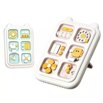 Игрушка Busy Board для малышей, вращающееся колесо, сенсорная игрушка с таймером, 6 в 1, подарок для раннего образования жёлтый