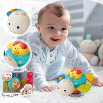 Игрушка Черепаха на присоске с музыкой предназначена для малышей. Обеспечивает развлечение и комфорт во время купания, что делает его идеальным дополнением к One Size