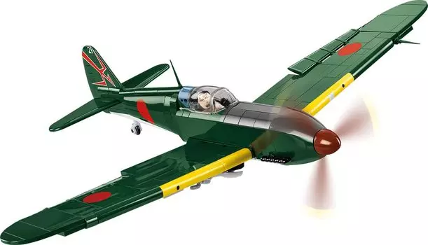Игрушка COBI Block Истребитель японской армии Hien Hien Kawasaki Aircraft Type 3 Fighter 324 детали Совместимость с Lego 1/32 KI-61 #5740
