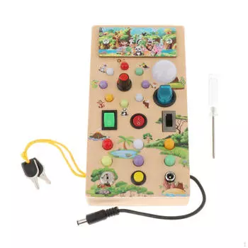 Игрушка, Детская Дорожная Ранняя Развивающая Сенсорная Деревянная Игрушка для Малышей 1-3 animal