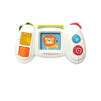 Игрушка Детская Имитация Игровой Консоли с Музыкой и Светом Тренировка Мелкой Моторики Пальцев Обучающая Игрушка Флэш-Карты Развивающая Игрушка Монтессори