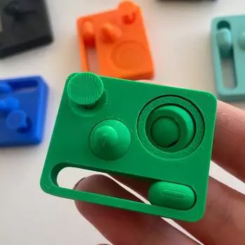 Игрушка для декомпрессии, напечатанная на 3D-принтере, игрушка для отдыха и релаксации One Size чёрный