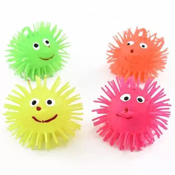 Игрушка для детей и взрослых, светодиодная светящаяся игрушка, вентиляционный шар, светящийся мяч для волос, эластичный светящийся мяч для волос Random Color