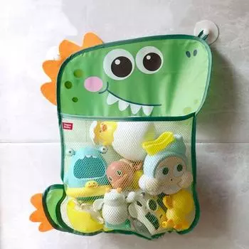 Игрушка для детского душа, милая сетка для утки и лягушки, сумка для хранения игрушек, сильная присоска, игровая сумка для детского душа, органайзер для ванной комнаты, водная игрушка