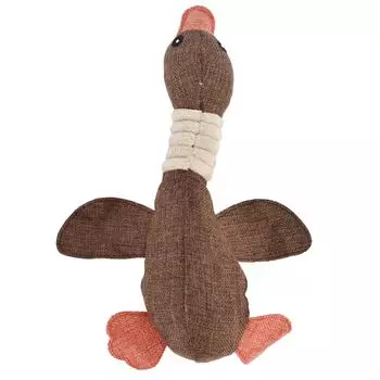 Игрушка для домашней собаки Милая форма утки Кусание Жевание Игрушка для чистки зубов Тренировочный аксессуар 30смКоричневый коричневый