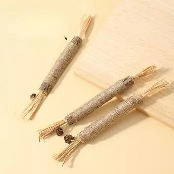 Игрушка для домашних животных Кошачья желчь Фруктовое дерево Горец Коренная палочка Чистка зубов котенка Самоудовлетворение Жевательная игрушка для кошек 22*1.5cm