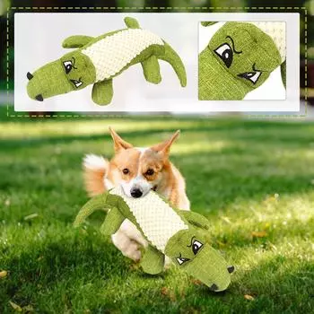 Игрушка для домашних животных, льняная плюшевая игрушка, жевательная игрушка для собак, скрипучий шум, игрушка для чистки зубов