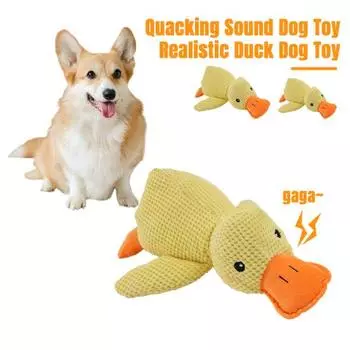 Игрушка для домашних животных, развлекательная игрушка в форме утки, скрипучая игрушка для собаки, устойчивая к жеванию, чистка зубов, игрушка для моляров собаки, товары для домашних животных S