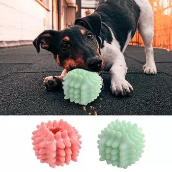 Игрушка для домашних животных, устойчивая к укусам, мягкая резиновая игрушка для кошек и собак, жевательная игрушка для чистки зубов, игрушка для корма для домашних животных, товары для домашних животных светло-зеленый