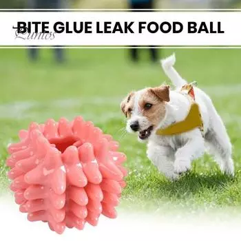 Игрушка для домашних животных, устойчивая к укусам, мягкая резиновая игрушка для кошек и собак, жевательная игрушка для чистки зубов, игрушка для домашних животных, утечка еды, игрушка для домашних животных светло-зеленый