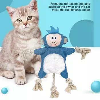 Игрушка для домашних животных, устойчивая к укусам, интерактивная пищащая игрушка для собак, мультяшная форма животного, плюшевая игрушка для жевания собак, товары для домашних животных Rabbit