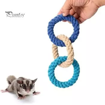 Игрушка для хомяка, веревка для скалолазания, клетка для птиц, аксессуар, яркие цвета, подвесной планер против укуса, игрушка для домашних животных с крючками, игрушка для прорезывания зубов ручной работы для скалолазания B