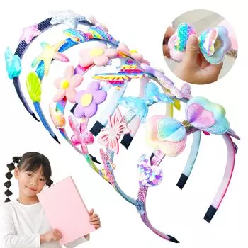 Игрушка для изготовления повязки на голову WeBirth и множество других декоративных деталей являются фирменным набором для подарка девочке [№ 1 по деталям! Звезды, цветы, сердечки, веселье!