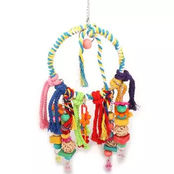 Игрушка для клетки с птицами, качели на жердочке для попугая, подвесная игрушка для попугая, игрушка для кормления птиц, игрушка для укусов попугая, игрушка для качелей для птиц, игрушка для птиц