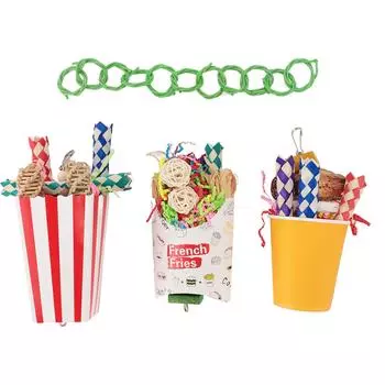 Игрушка для кормления птиц, красочная интерактивная игрушка для попугаев, измельчающая игрушки для попугаев, корелл, волнистых попугайчиков