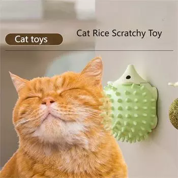 Игрушка для кошек, ежик, царапающая кошку, мятный шарик, облизывающий и радостная кошка, расслабляющая игрушка, товары для домашних животных pumpkin-1PCS синий