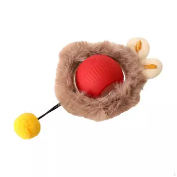 Игрушка для кошек, интерактивная, катящаяся, для использования в помещении красный