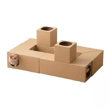 Игрушка для кошек Iris Ohyama, туннель для кошек, можно комбинировать, набор туннелей P-NTT