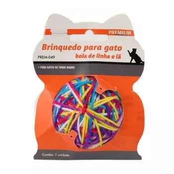 Игрушка для кошек из пряжи, разноцветная, скрежещущая зубами, очищающая, избавляющая от скуки, кошачий шерстяной шарик из пряжи для S