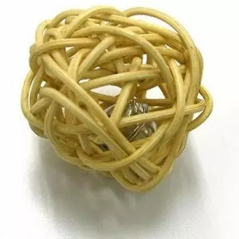 Игрушка для кошек Love, мяч из натурального ротанга