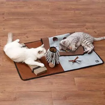 Игрушка для кошек Petio necoco, игровой коврик для кошек, с которым можно играть в помещении