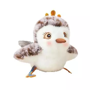 Игрушка для кошек «Птица с хлопающими крыльями», активируемая прикосновением, интерактивная щебечущая птица с реалистичной имитацией звука, плюшевая игрушка для преследования птиц для домашних кошек B