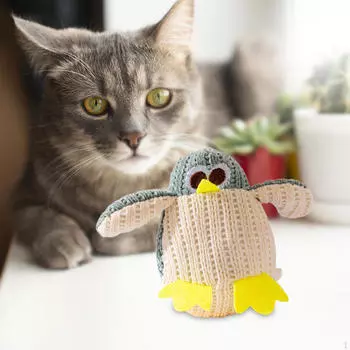 Игрушка для кошек с кошачьей мятой, мягкая, с обучающей подушкой для чистки зубов у кота Mouse