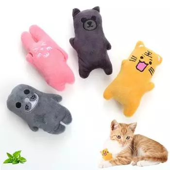 Игрушка для кошек, устойчивая к укусам, мягкая мультяшная форма кролика, игрушка для домашних животных, котенок, кошачья мята, игрушка для домашних животных