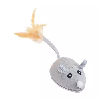 Игрушка для кошки Электрическая игрушка-мышь Перьевая игрушка для кошки Автоматическая зарядка Умные товары для питомцев One Size