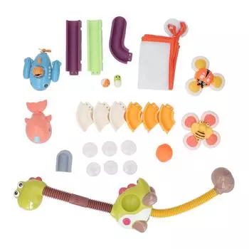 Игрушка для купания динозавра, не содержит бисфенол А, вращающаяся на 360 градусов автоматическая циркуляционная водопроводная труба, ванна для душа динозавра