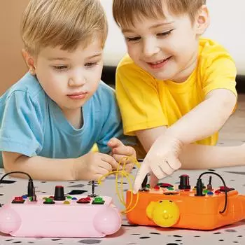 Игрушка для малышей, настольная игра, переключатели, свет, обучающий навык, подарок, сенсорная игрушка, поющая игрушка, доска для занятий C