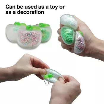 Игрушка для моделирования фруктов, встроенные мини-шарики, мягкий TPR, быстрый отскок, снятие стресса