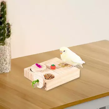 Игрушка для обогащения попугаев, головоломка для птиц, ящик для умственного поиска пищи для попугаев