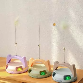 Игрушка для питомца Кошка Самосчастье Интерактивная игрушка Перо Кошачья палочка Забавный набор игрушек для кошек Игрушка для кошек 20*20*45cm