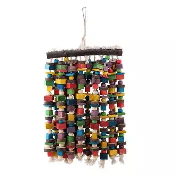 Игрушка для попугая Птица Жевательные игрушки Подвесная игрушка для попугая Игрушка для игры с вешалкой