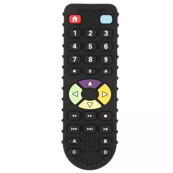 Игрушка для прорезывания зубов с дистанционным управлением, силиконовая мягкая игрушка для прорезывания зубов, мультяшный детский прорезыватель для зубов, жевательная игрушка для малышей