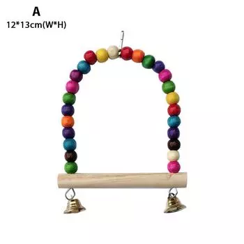 Игрушка для птиц, клетка для домашних птиц, попугая, хижина, гнездо, игрушка для птиц, гамак, качели, игрушка, подвесная игрушка 12*13cm