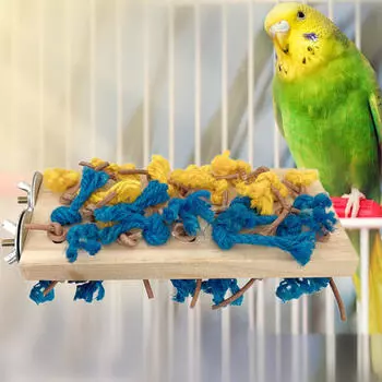 Игрушка для птиц, подставка для попугая, практичная, уникальная, стоящая, жевательная, для дома
