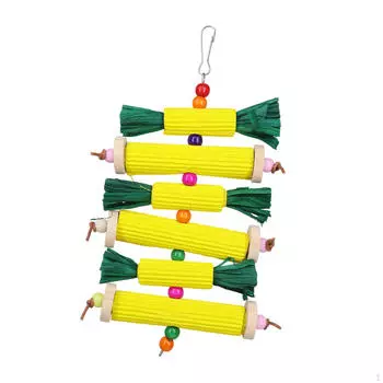 Игрушка для птиц, жевательные деревянные блоки, аксессуары для клеток, попугай, укус, подвеска для кореллы