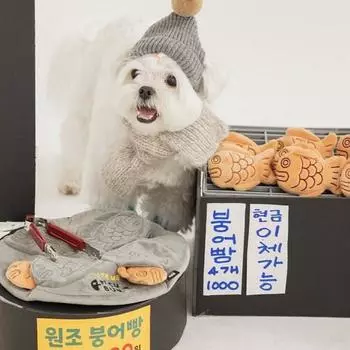 Игрушка для работы с носом Byte Me Dog Bungeoppang Maker, разные цвета, 1 шт.