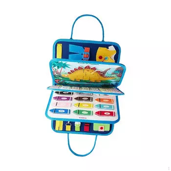 Игрушка для раннего развития, подарок на день рождения, сенсорная доска для развития мелкой моторики для детей от 0 до 3 лет темно-синий