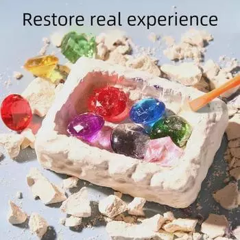 Игрушка для раскопок «Терракотовые воины»: Трансграничная археологическая головоломка для детей — подарок ручной работы «Драгоценные камни и сокровища»