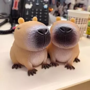 Игрушка для расслабления Capybara Squeeze, прочный материал Tpr, медленно восстанавливающийся, снижающий стресс, игрушка Kapibala Pinch Music, настольный декор, украшения A