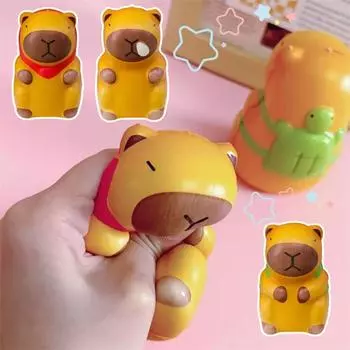 Игрушка для растягивания капибары с медленным отскоком, щипок, разминание, сжимание в форме капибары, детский праздничный подарок Style D