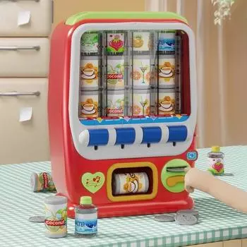 Игрушка для ролевых игр с деталями, имитирующая монету, мягкий свет, реалистичная музыка для покупок, когнитивные способности, модель пластиковой машины для продажи, интерактивная игра set