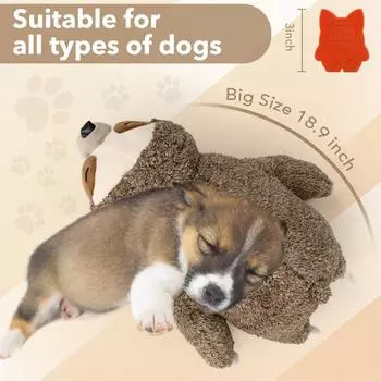 Игрушка для щенков Sloth zoo с сердцебиением для снятия стресса и успокоения, игрушка для дрессировки щенков в ящике