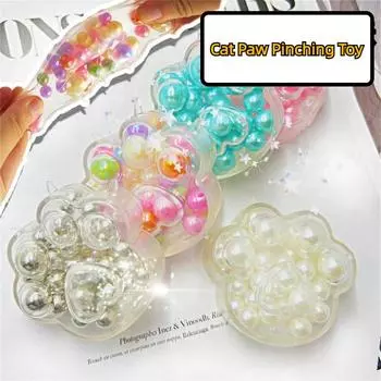 Игрушка для щипков кошачьих лапок Pearls, реалистичная, новая, кавайная, сжимающая игрушка в подарок Random One