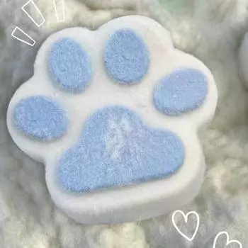 Игрушка для сдавливания кошачьей лапки с медленным отскоком, мягкая, TPR, для снятия стресса и беспокойства, портативная для детей синий